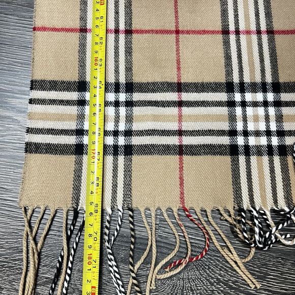 100% Cashmere Unisex Winter Scarf Made in Scotland Check Plaid Brown Black - Picture 6 of 7